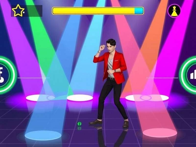 Jai Ho Dance Rush gameplay screenshot showing colorful dance moves